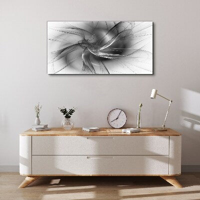 Abstract swirls in monochromatic tones Canvas wall art