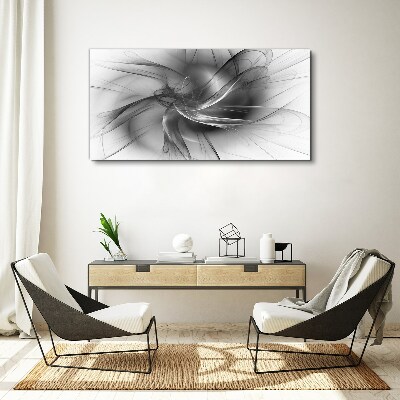Abstract swirls in monochromatic tones Canvas wall art