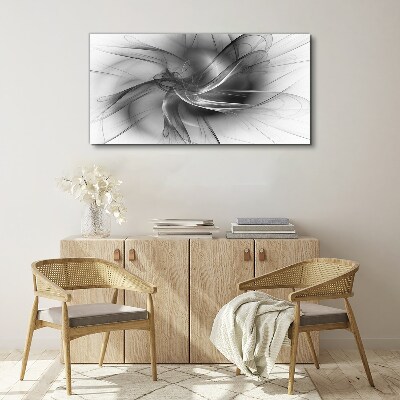 Abstract swirls in monochromatic tones Canvas wall art