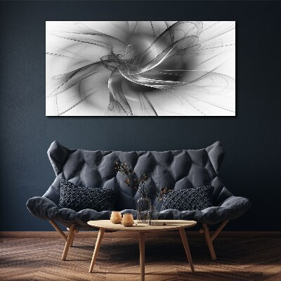 Abstract swirls in monochromatic tones Canvas wall art