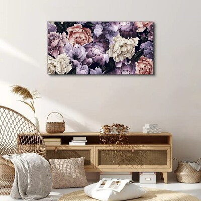 Floral arrangement in pastel shades Print on canvas