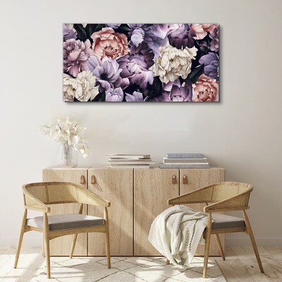 Floral arrangement in pastel shades Print on canvas