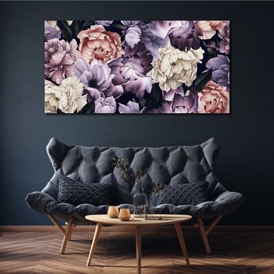 Floral arrangement in pastel shades Print on canvas
