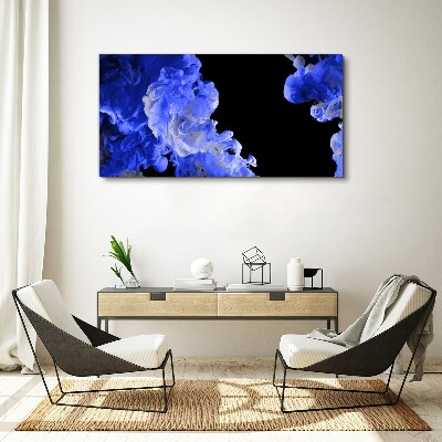 Sky with blue clouds Print on canvas