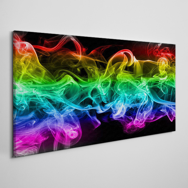 Colorful smoke trails Canvas wall art