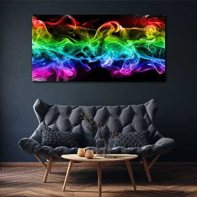 Colorful smoke trails Canvas wall art