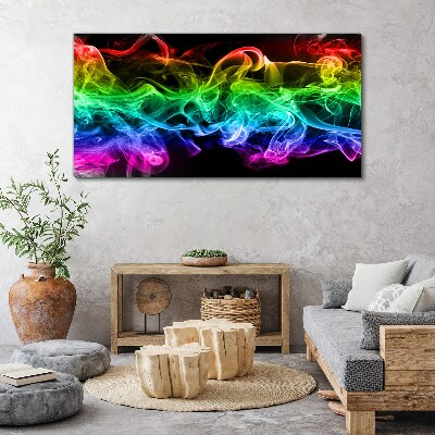 Colorful smoke trails Canvas wall art