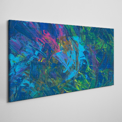 Colorful chaos of abstraction Print on canvas