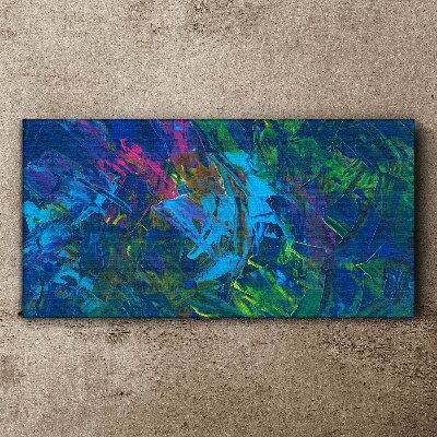 Colorful chaos of abstraction Print on canvas