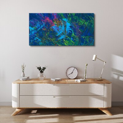 Colorful chaos of abstraction Print on canvas