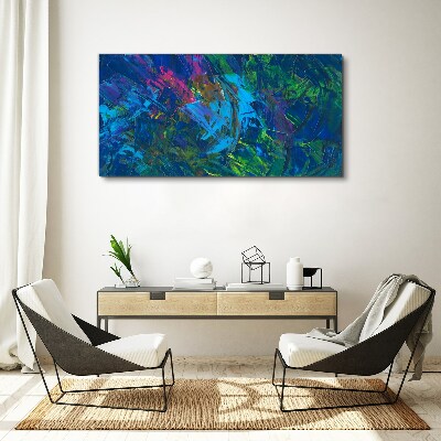 Colorful chaos of abstraction Print on canvas