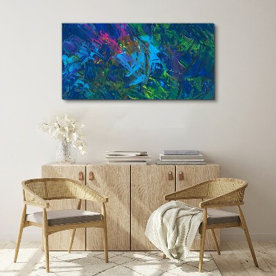 Colorful chaos of abstraction Print on canvas