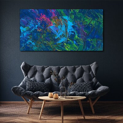 Colorful chaos of abstraction Print on canvas