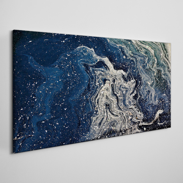 Ocean waves in blue tones Canvas wall art