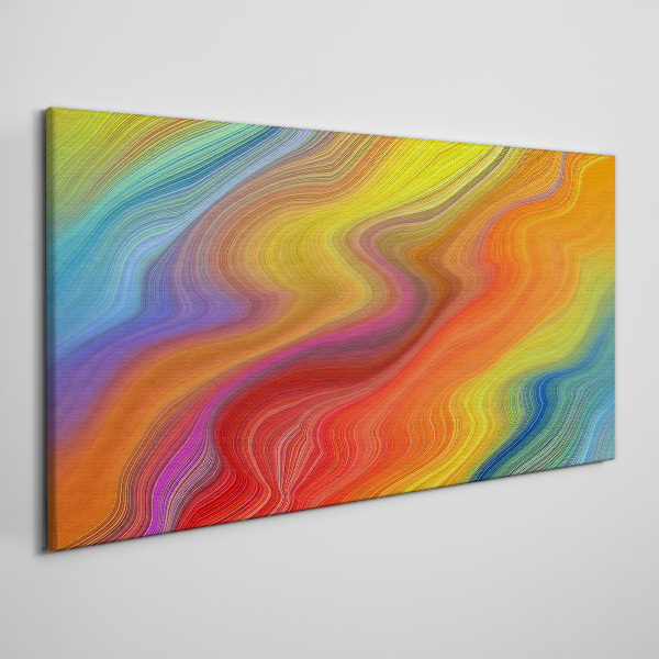 A wave of colors in motion Print on canvas