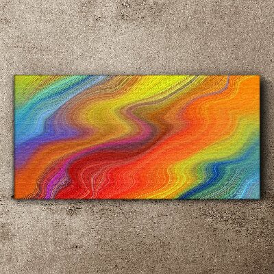 A wave of colors in motion Print on canvas