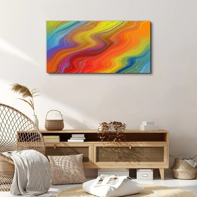 A wave of colors in motion Print on canvas