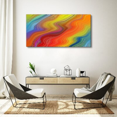 A wave of colors in motion Print on canvas
