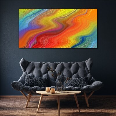 A wave of colors in motion Print on canvas