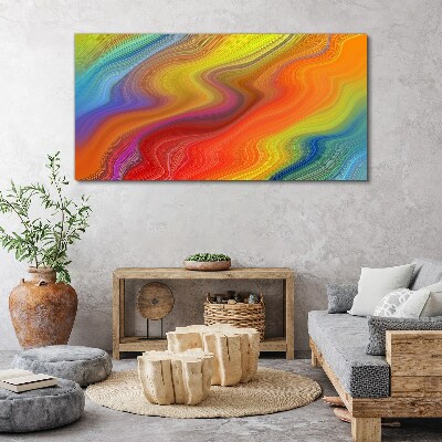 A wave of colors in motion Print on canvas
