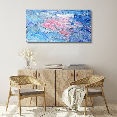Pastel waves Print on canvas