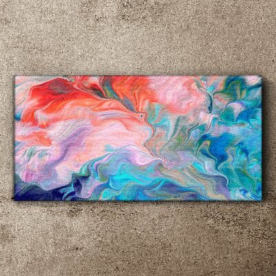 Oceanic Color Swirls Canvas wall art