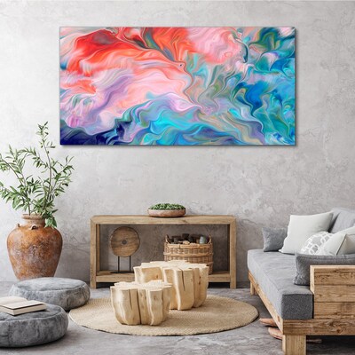 Oceanic Color Swirls Canvas wall art