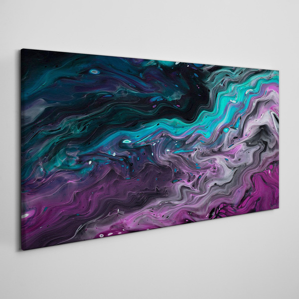 Waves of Color in Motion Canvas wall art