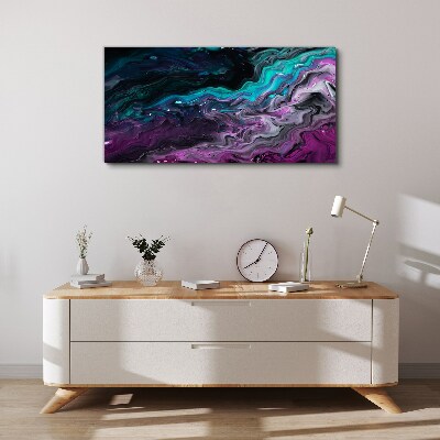 Waves of Color in Motion Canvas wall art
