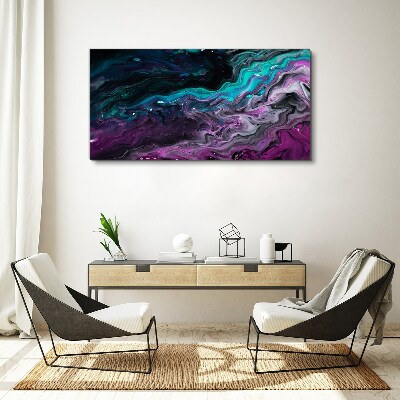 Waves of Color in Motion Canvas wall art