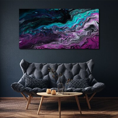 Waves of Color in Motion Canvas wall art
