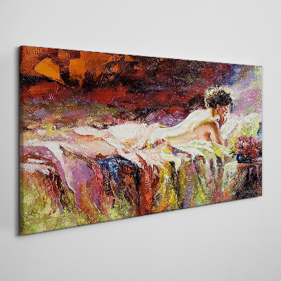 Intimacy in color Print on canvas