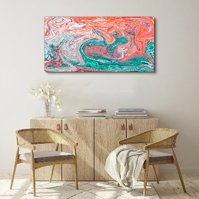 Colorful swirls of abstraction Canvas wall art