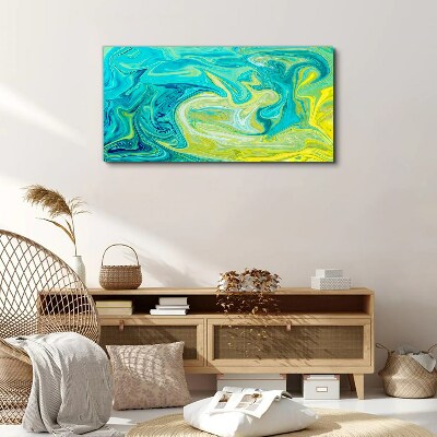 Ocean swirls of colors Print on canvas