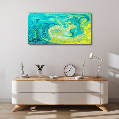 Ocean swirls of colors Print on canvas