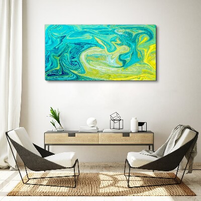 Ocean swirls of colors Print on canvas