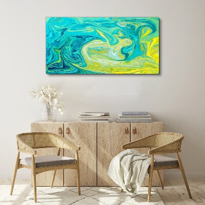 Ocean swirls of colors Print on canvas