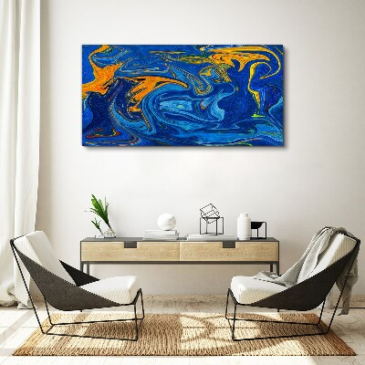 Oceanic Swirls of Color Canvas wall art