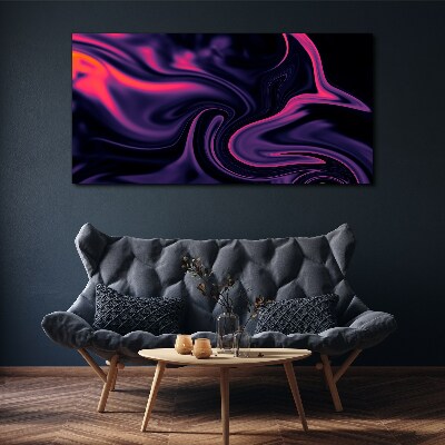 Waves of color at night Canvas wall art