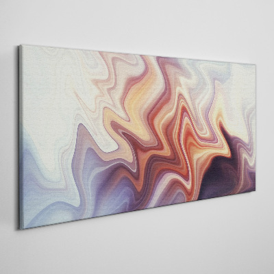 Waves of colorful abstraction Print on canvas