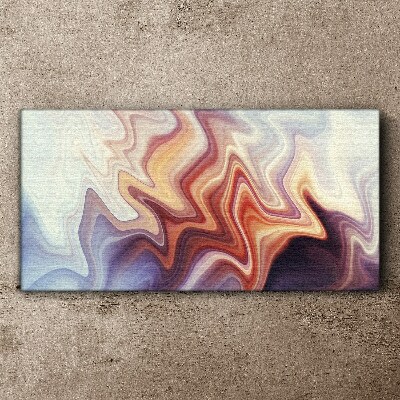 Waves of colorful abstraction Print on canvas