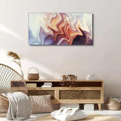 Waves of colorful abstraction Print on canvas