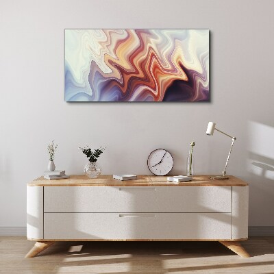 Waves of colorful abstraction Print on canvas