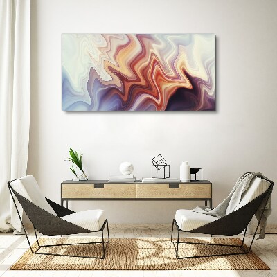 Waves of colorful abstraction Print on canvas