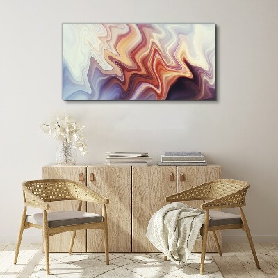 Waves of colorful abstraction Print on canvas
