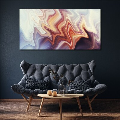 Waves of colorful abstraction Print on canvas