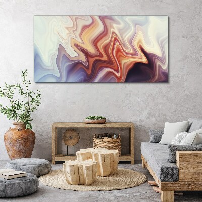 Waves of colorful abstraction Print on canvas