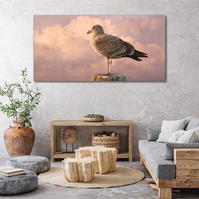 Winged Guardian in the Clouds Canvas wall art