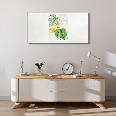 Floral motif in pastel colors Print on canvas