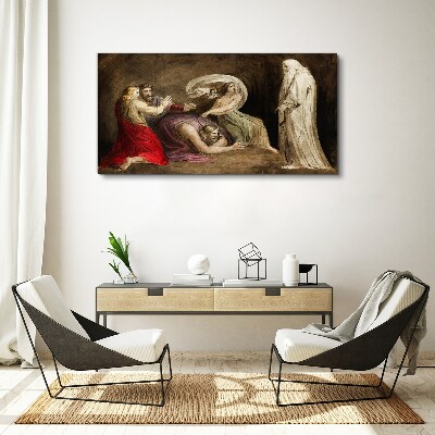 A ghost in the face of tragedy Canvas wall art